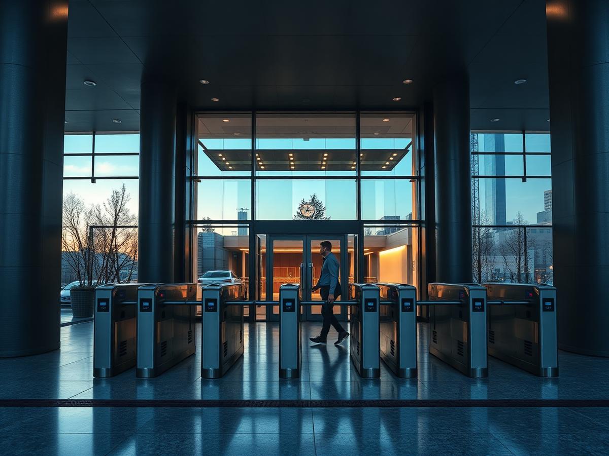 Access Control environment where Viante face recognition is used